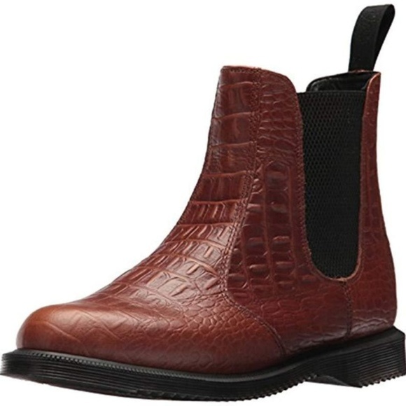 Dr. Martens Shoes - DR MARTENS Chelsea Boots Flora Croc Brown US 5